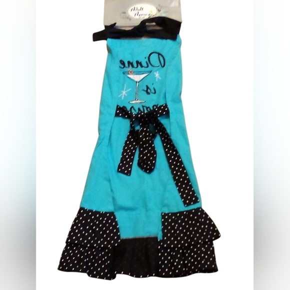 Adult Aprons -Cooking Aprons 30 X 30 Made In India W/100% Cotton, Embroidered... - Picture 10 of 12